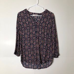 3/$20 Rose and Thyme long sleeve blouse size M